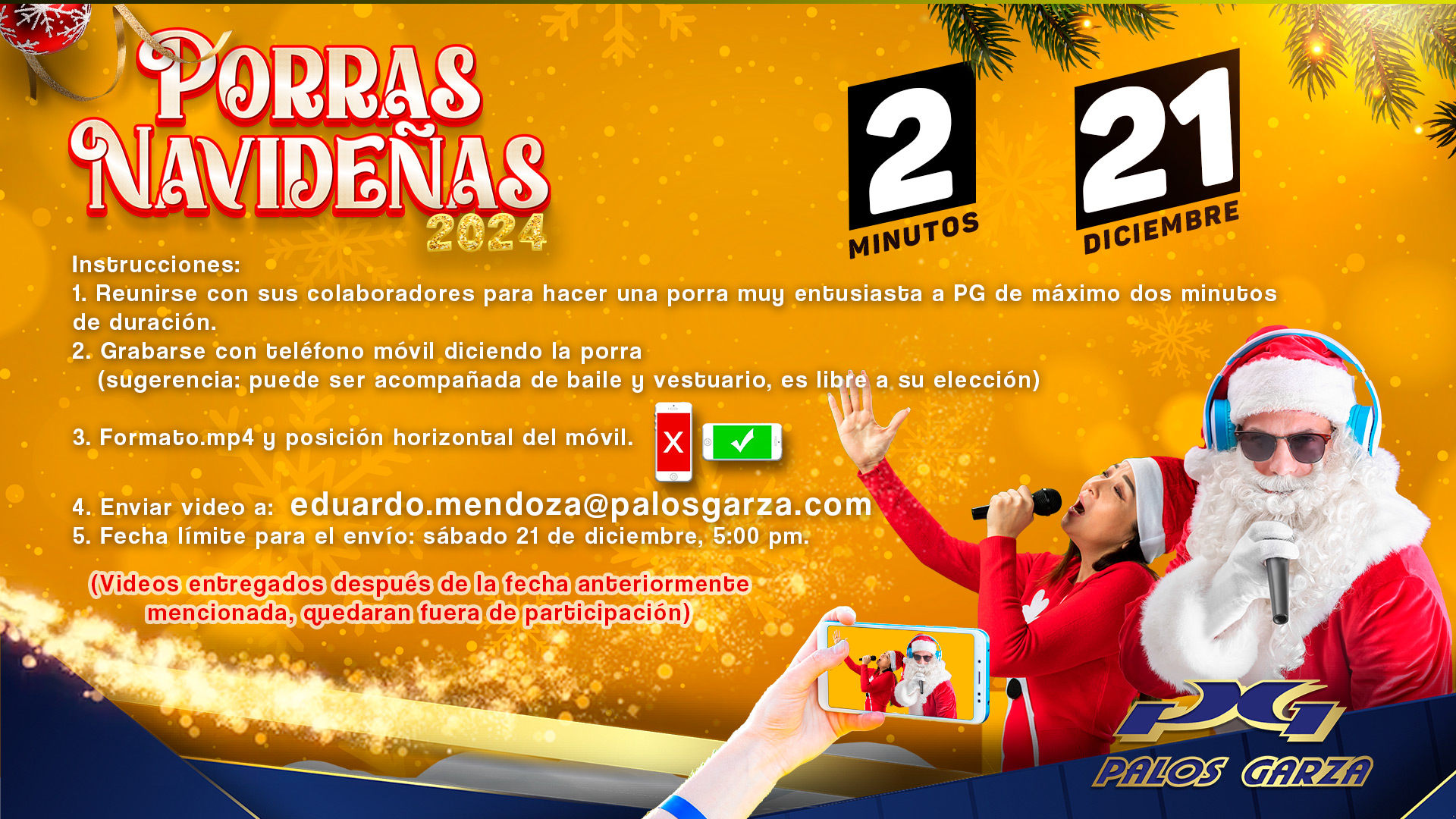 Porras Navideñas PG 2024
